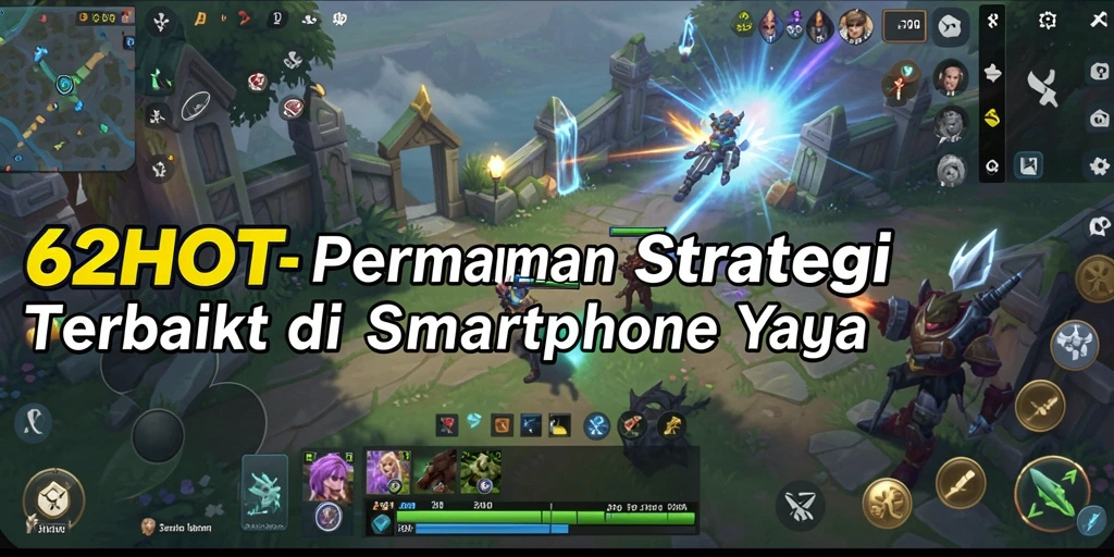 Tampilan gameplay 62HOT dengan aksi strategi SLG yang intens.
