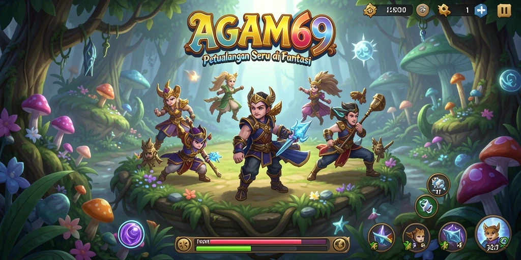Tampilan gameplay AGAM69 yang penuh aksi dan petualangan.