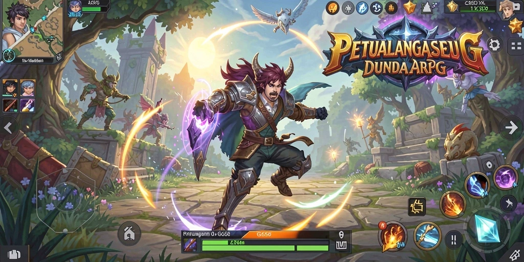 Tampilan gameplay ARPG G668 yang mendebarkan dan penuh aksi.