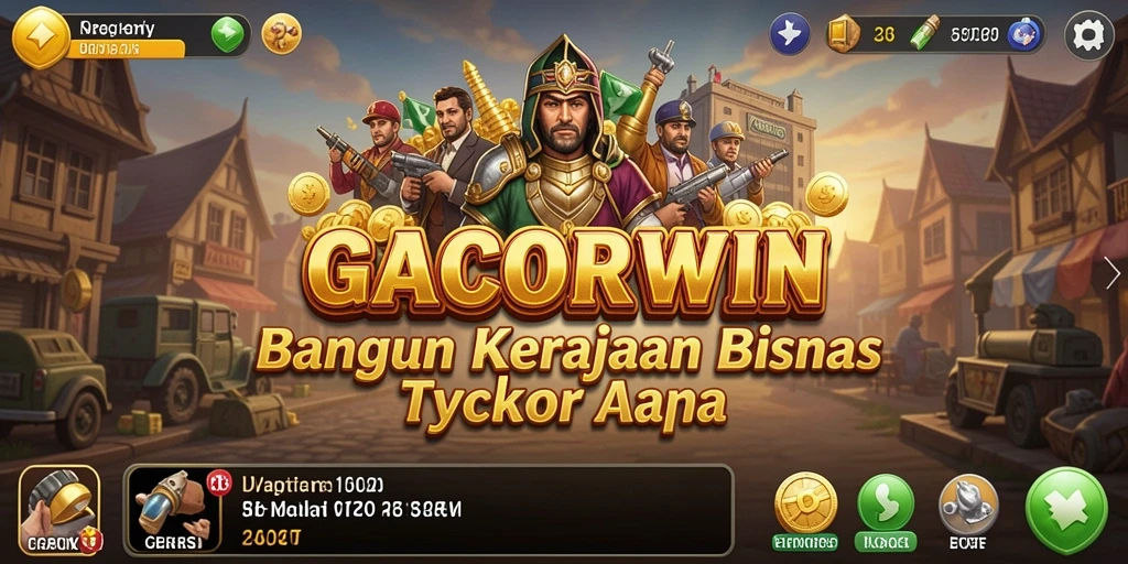 Screenshot dari gameplay <strong>GACORWIN</strong> yang menampilkan strategi bisnis yang mendebarkan.