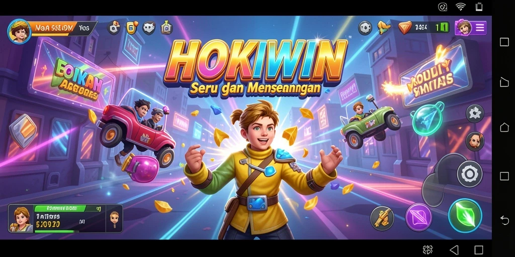 Screenshot gameplay HOKIWIN yang penuh aksi dan tantangan.