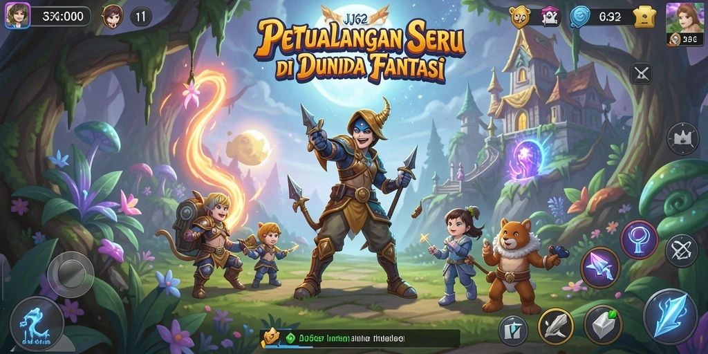 Gameplay seru petualangan di dunia fantasi.