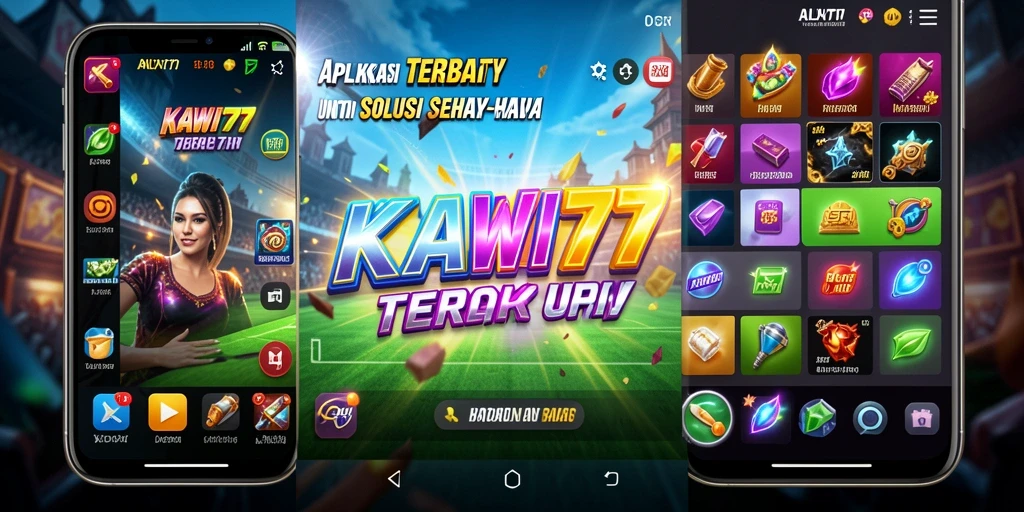 Tampilan antarmuka KAWI777 yang modern dan fungsional.