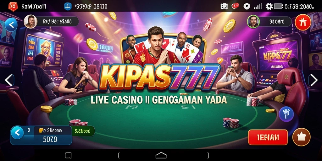 Tampilan gameplay KIPAS777 yang menarik dan interaktif di Live Casino.