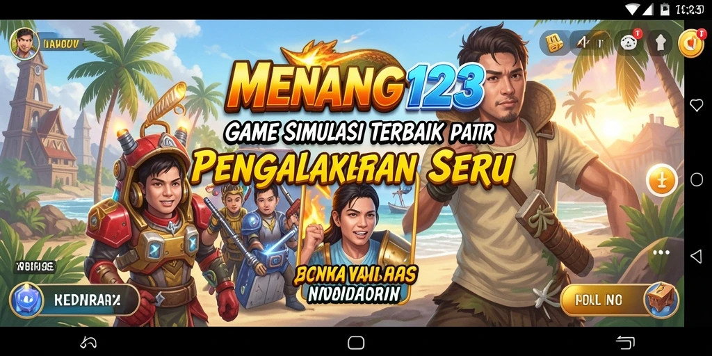 Tampilan gameplay MENANG123 yang menakjubkan dan interaktif.