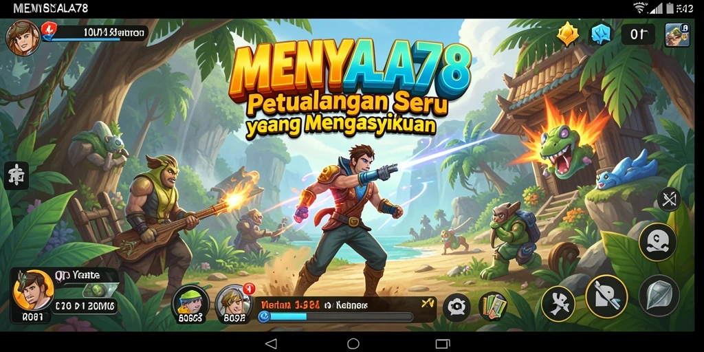 Tangkapan layar utama MENYALA78 menampilkan aksi gameplay petualangan yang seru.