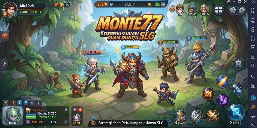 Gameplay seru dengan strategi dan pertarungan di MONTE77.