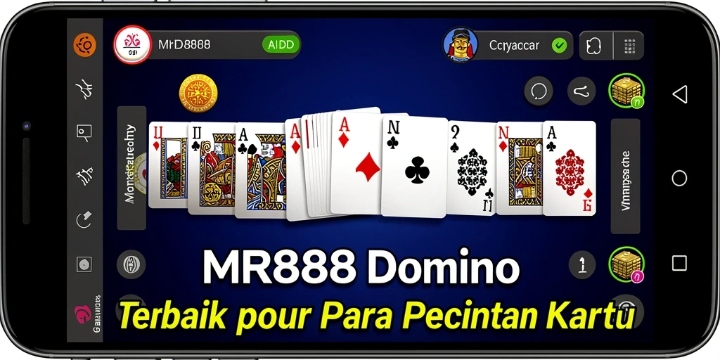 Screenshot MR888 menampilkan gameplay seru domino online.
