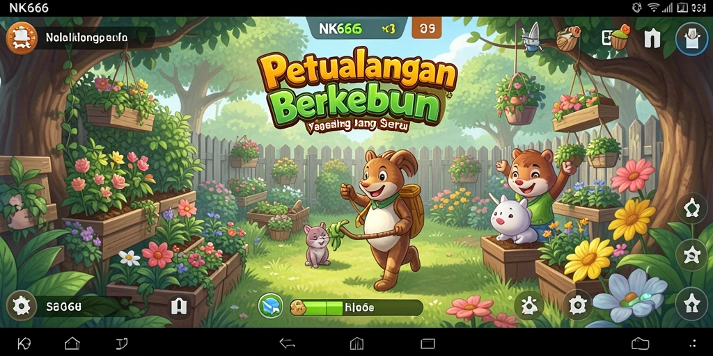 Tampilan gameplay NK666 yang menggugah selera berkebun.