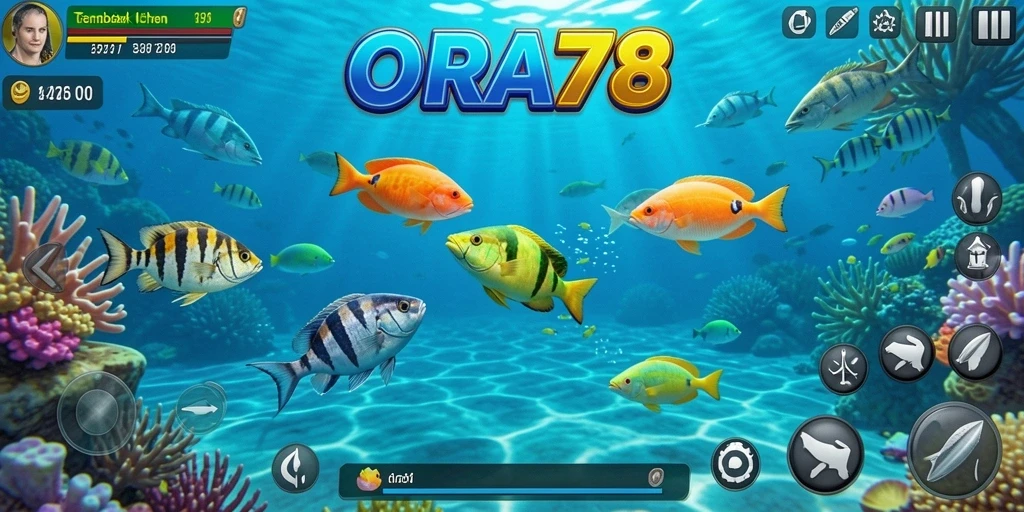 Tampilan gameplay Tembak Ikan yang seru dan realistis.