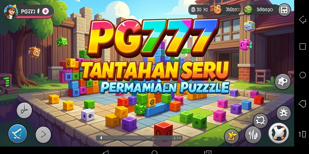 Tampilan gameplay PG777 yang menarik dan penuh warna dalam menyelesaikan teka-teki.