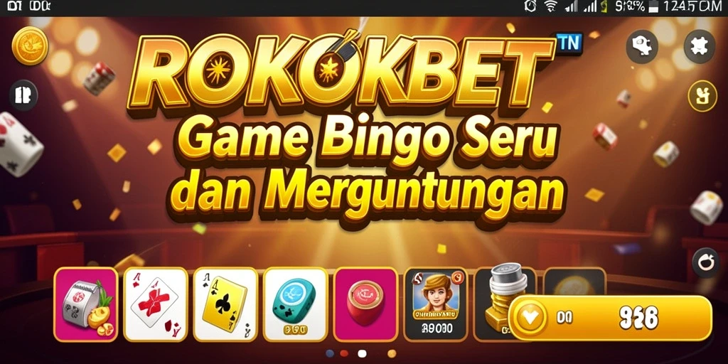 Menampilkan momen seru saat bermain Bingo di ROKOKBET.