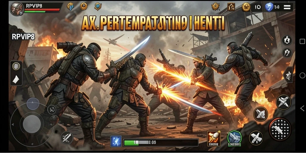Tampilan seru dari gameplay RPVIP8 yang penuh aksi.