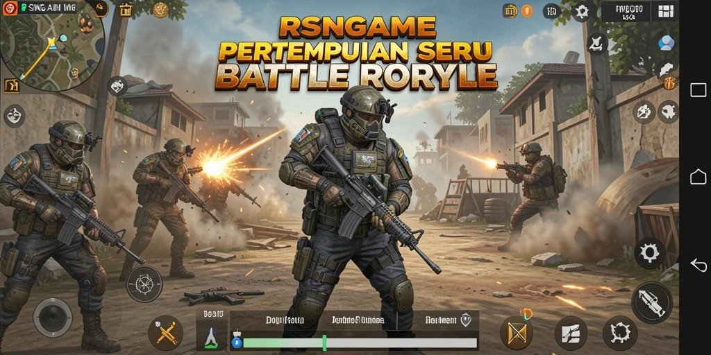 Tangkapan layar gameplay RSNGAME menunjukkan aksi pertempuran yang seru.