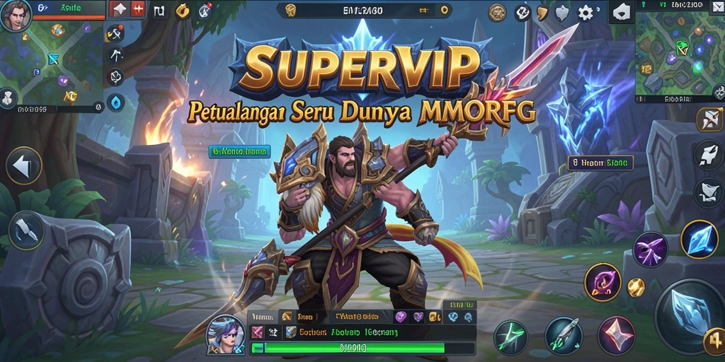 Tangkapan layar gameplay MMORPG SUPERVIP yang menarik dan mendebarkan.