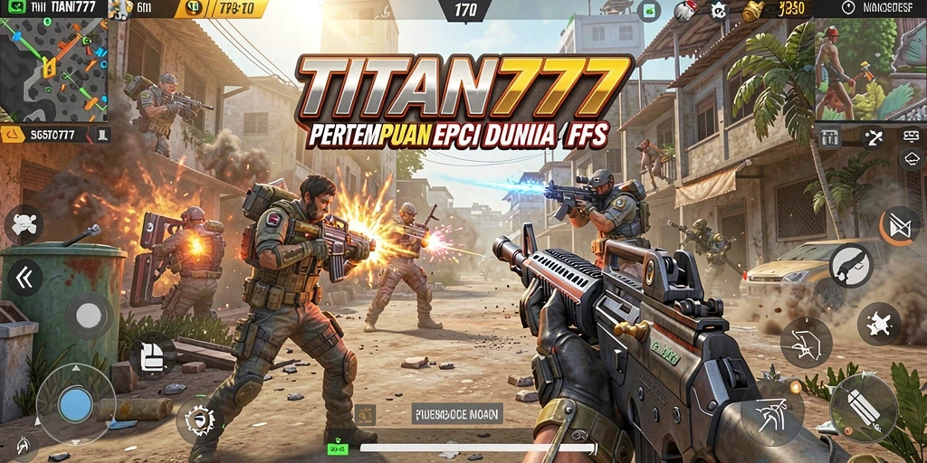 Gameplay seru dari TITAN777 dengan aksi tembak-menembak yang intens.